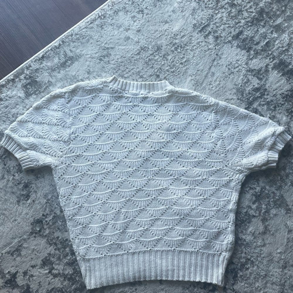 cream crochet top! - Picture 2 of 2